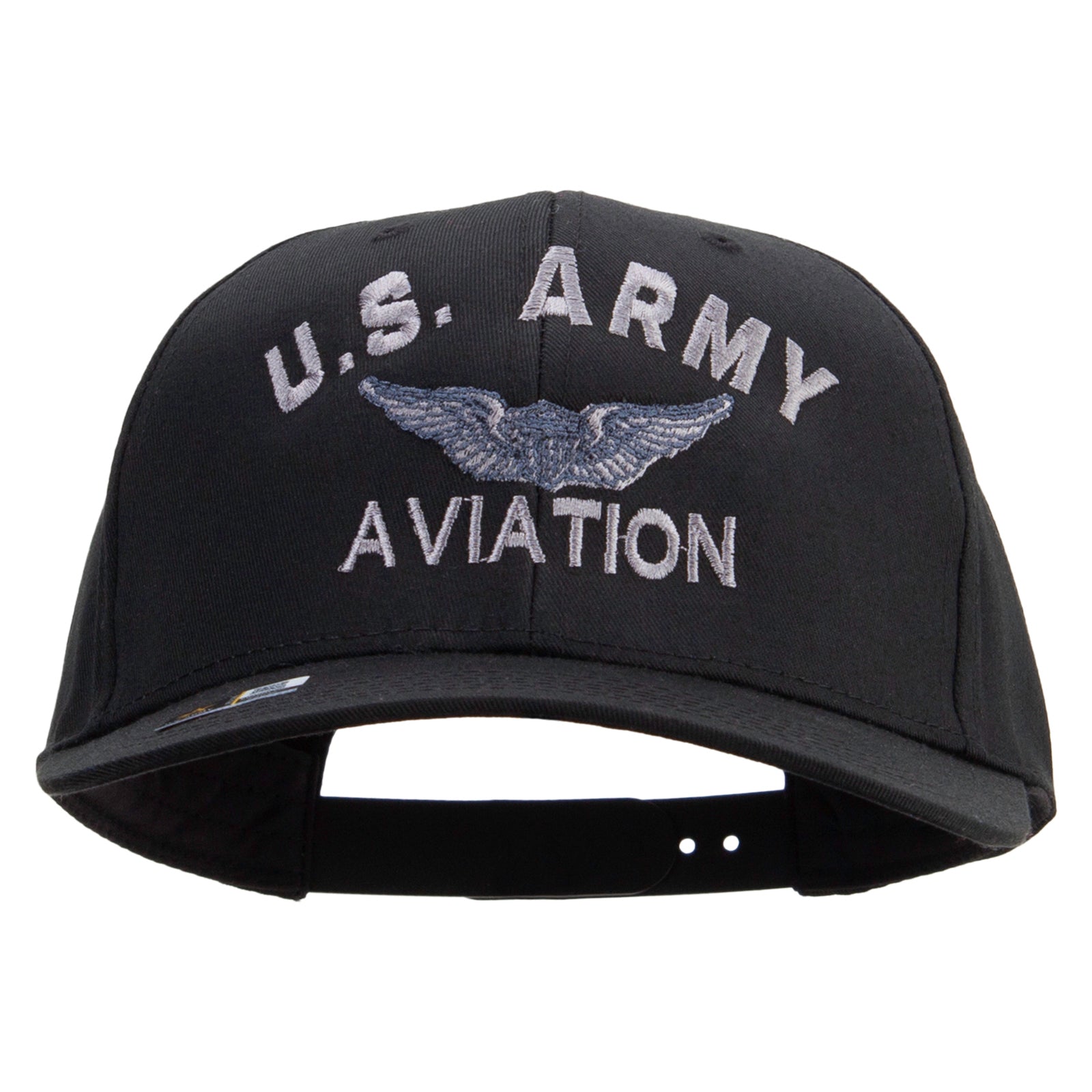 US Army Aviation Embroidered Solid Cotton Twill Pro Style Cap