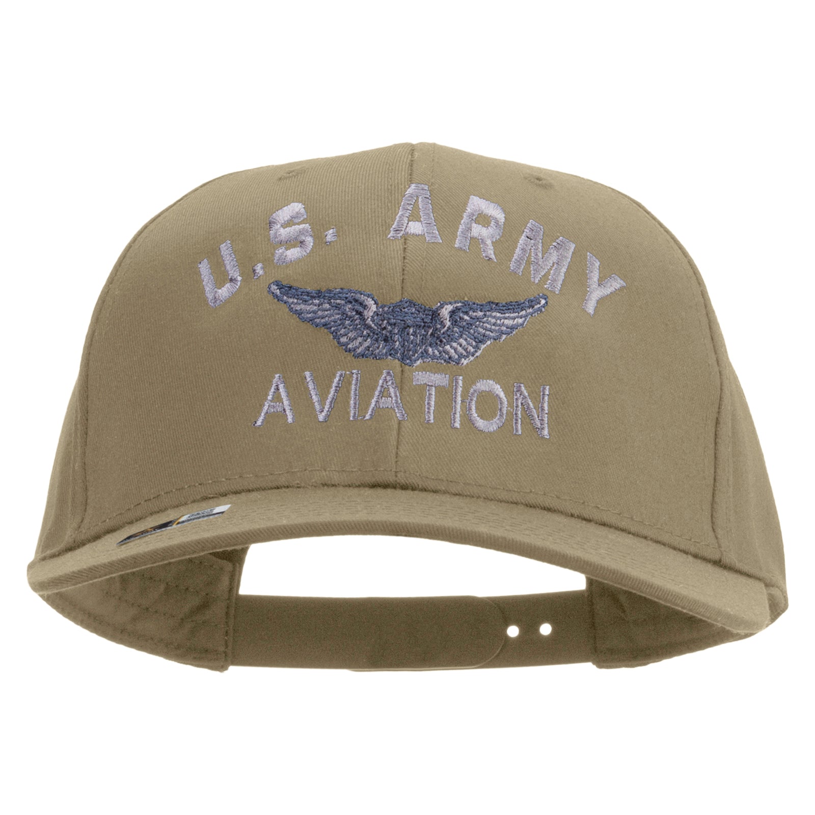 US Army Aviation Embroidered Solid Cotton Twill Pro Style Cap