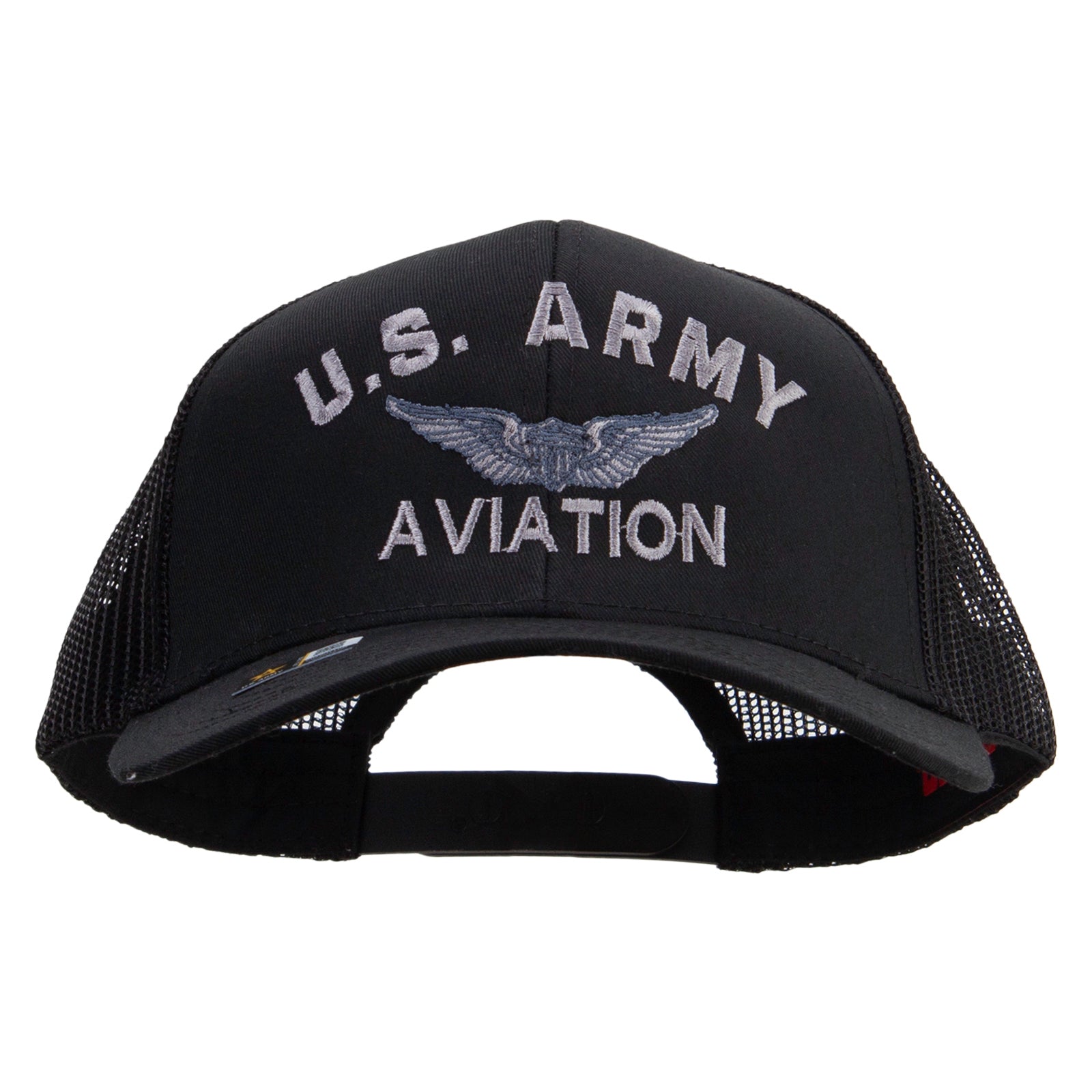 US Army Aviation Embroidered Solid Cotton Twill Mesh Prostyle Cap