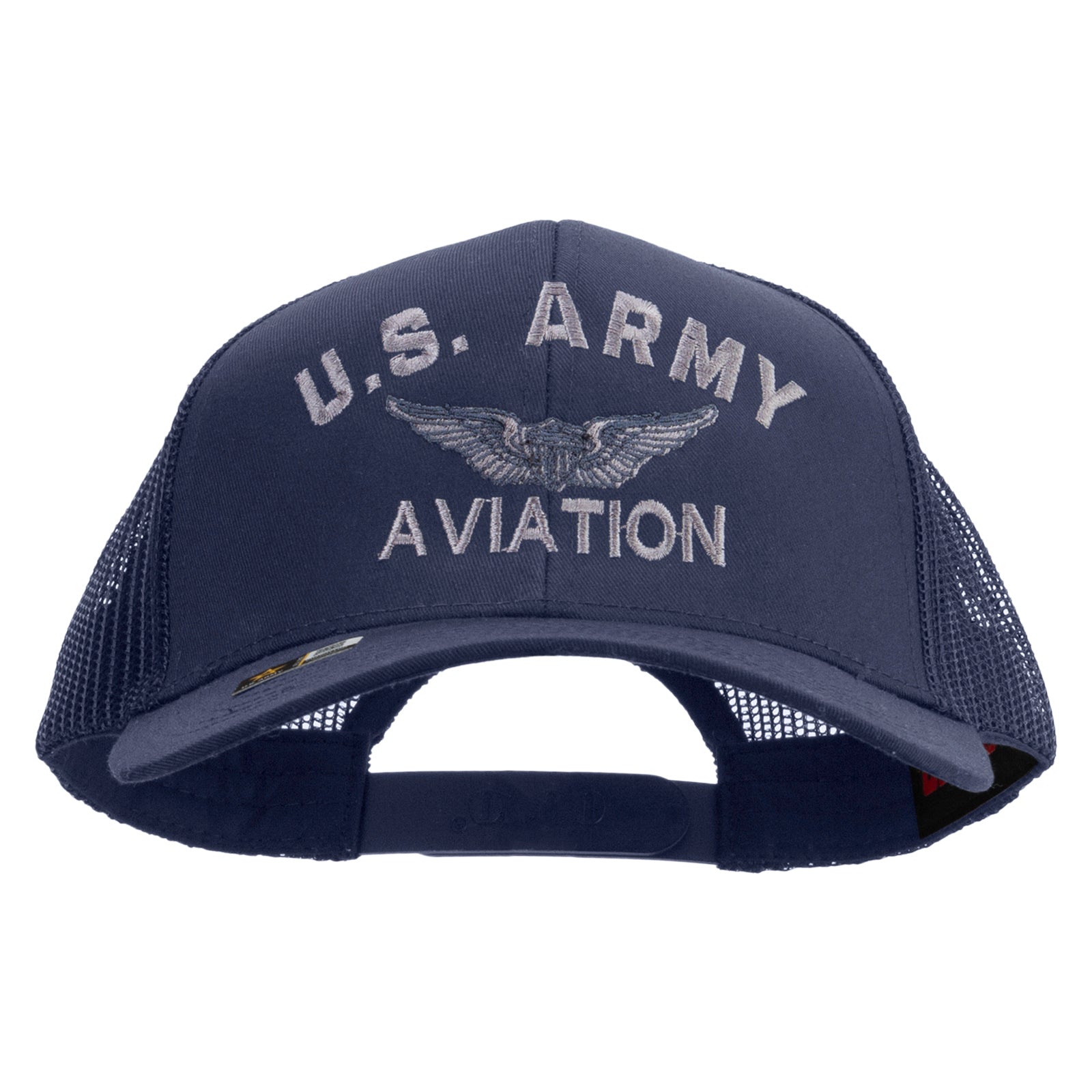 US Army Aviation Embroidered Solid Cotton Twill Mesh Prostyle Cap