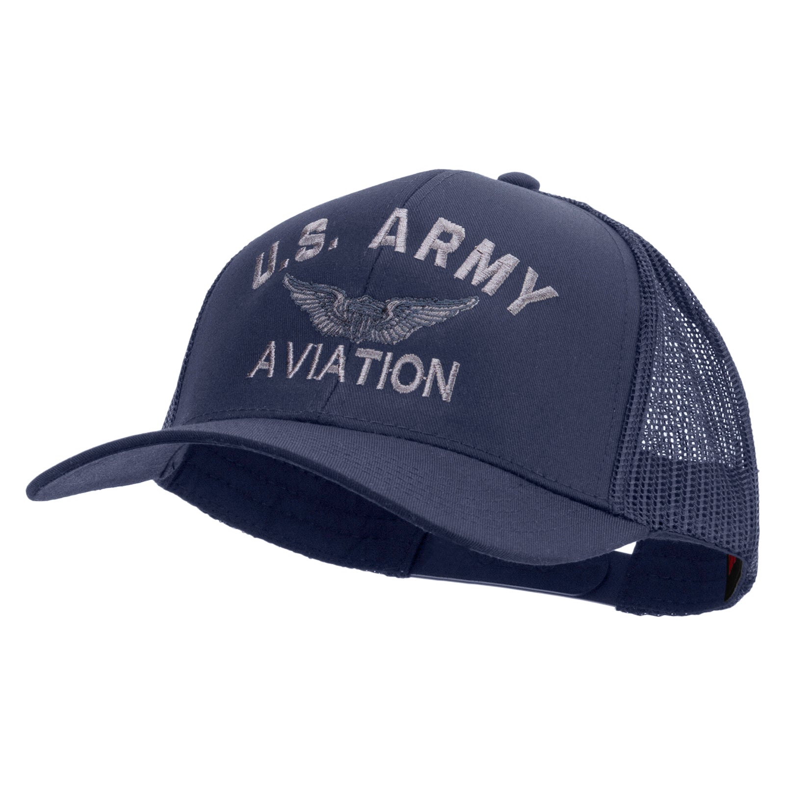 US Army Aviation Embroidered Solid Cotton Twill Mesh Prostyle Cap