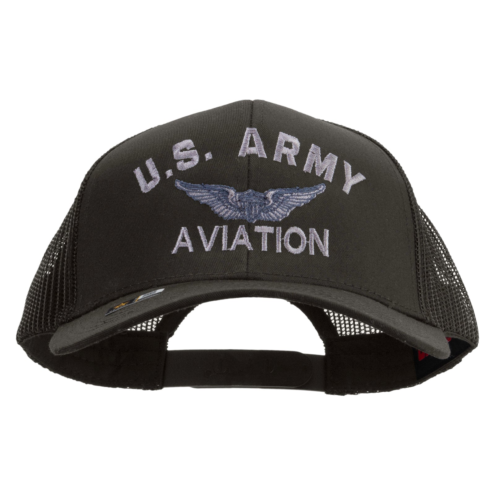US Army Aviation Embroidered Solid Cotton Twill Mesh Prostyle Cap