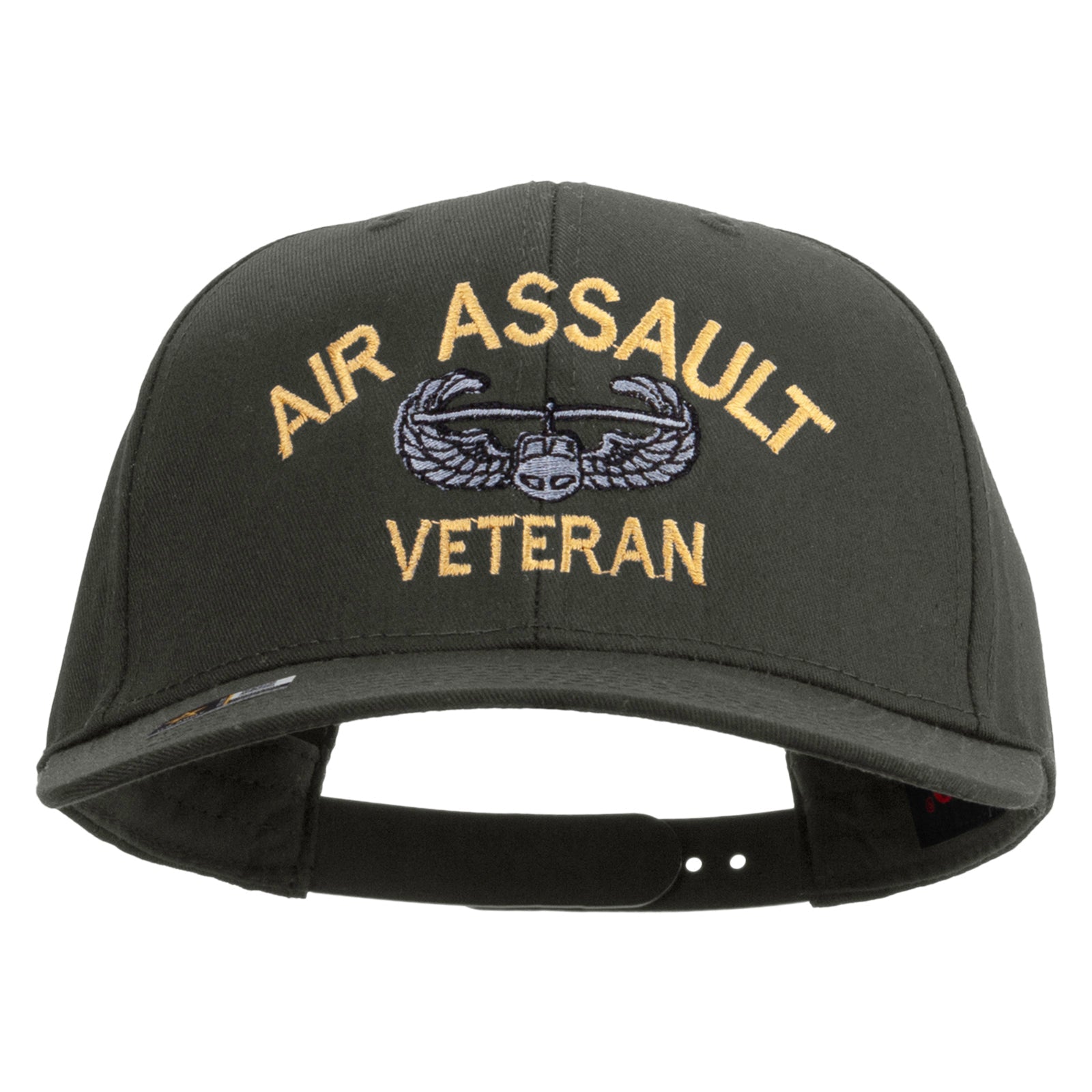 Air Assault Veteran Embroidered Solid Cotton Twill Pro Style Cap