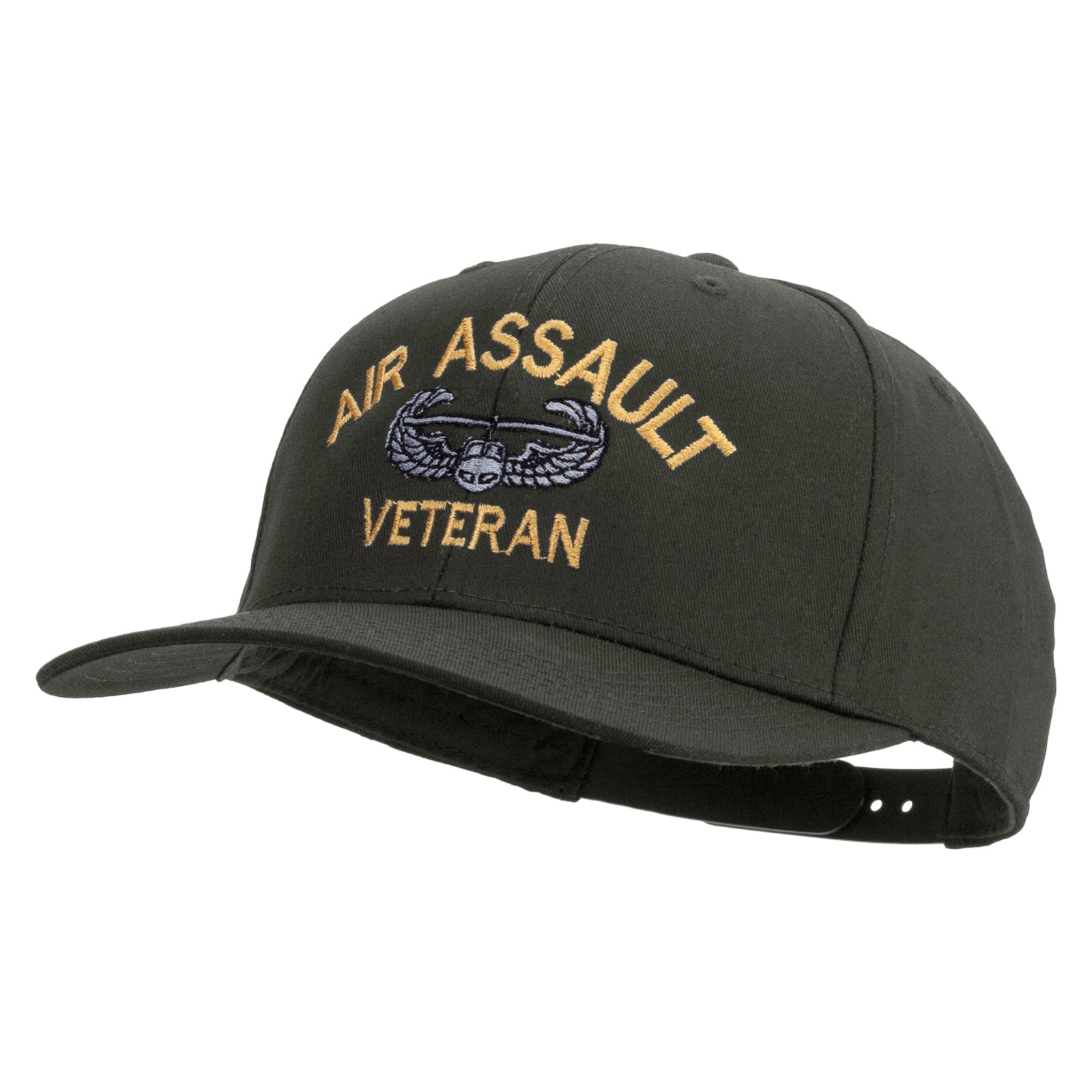 Air Assault Veteran Embroidered Solid Cotton Twill Pro Style Cap