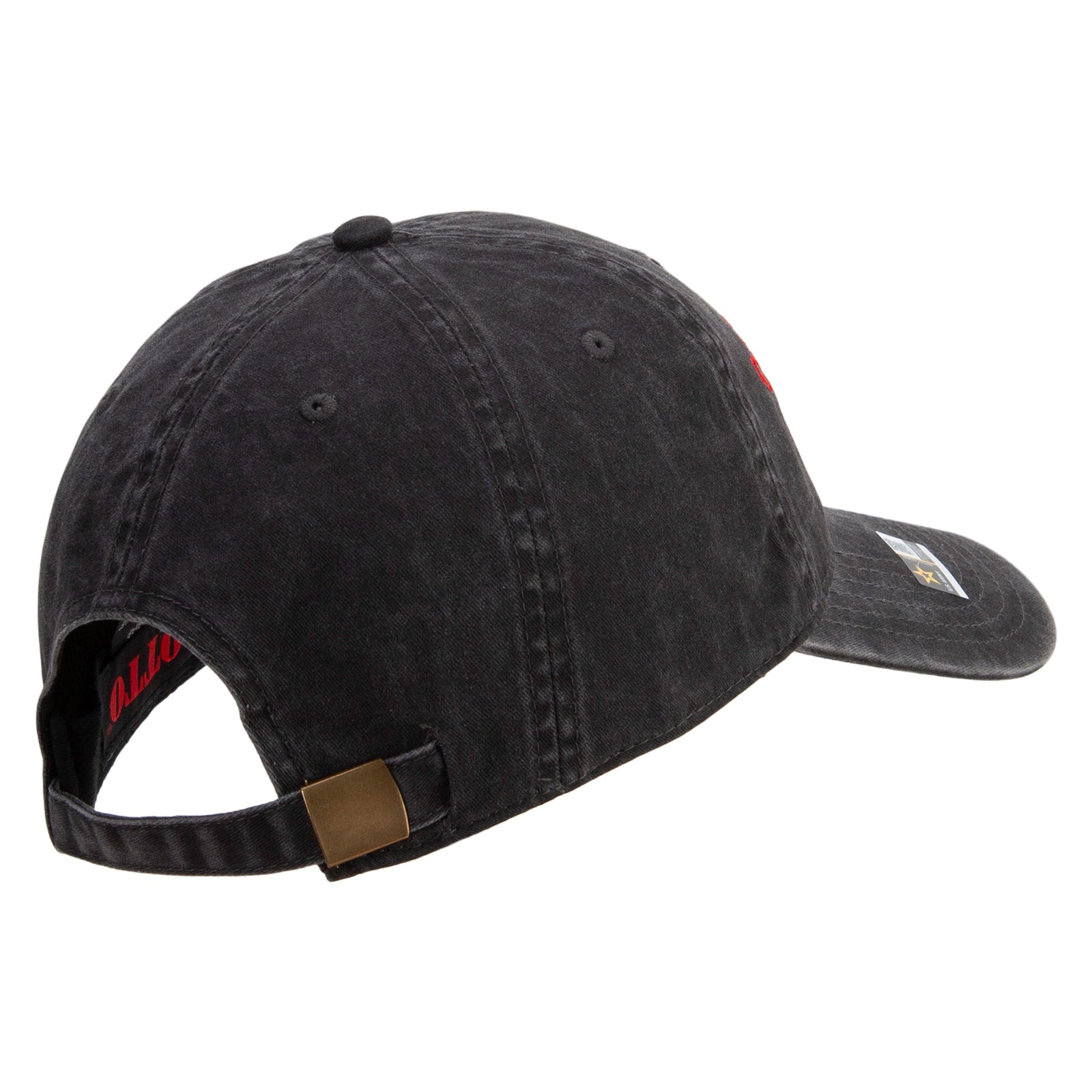 US Army Corps of Engineers Embroidered Washed Solid Pigment Dyed Cotton Twill Brass Buckle Cap